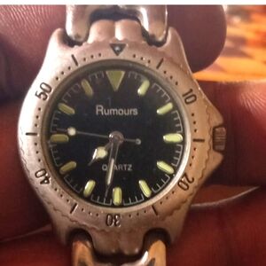 Rumours Quartz Watch - Black and Silver